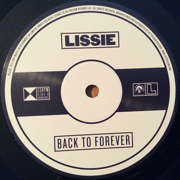 Lissie : Back To Forever (LP, Album)