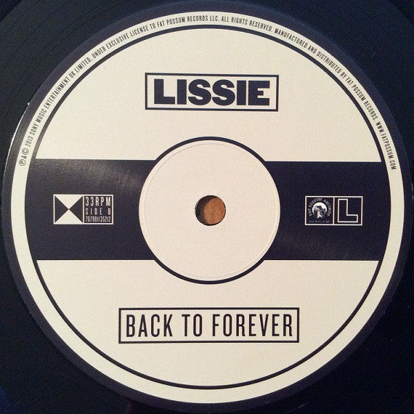 Lissie : Back To Forever (LP, Album)