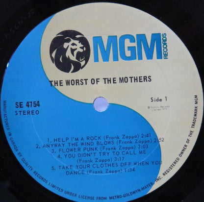 The Mothers Of Invention* : The Worst Of The Mothers (LP, Comp)