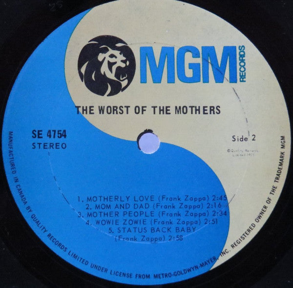 The Mothers Of Invention* : The Worst Of The Mothers (LP, Comp)