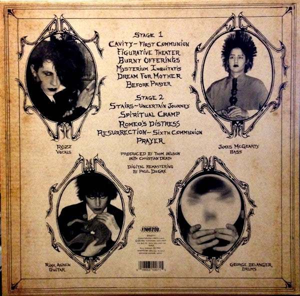 Christian Death : Only Theatre Of Pain (LP, Album, RM, RP, Whi)