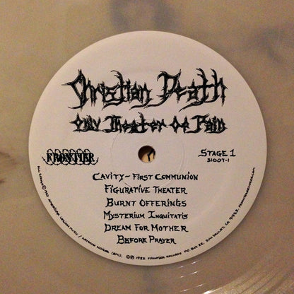 Christian Death : Only Theatre Of Pain (LP, Album, RM, RP, Whi)