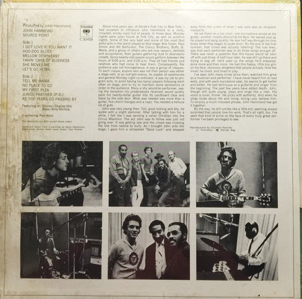 John Hammond* : Source Point (LP, Album)