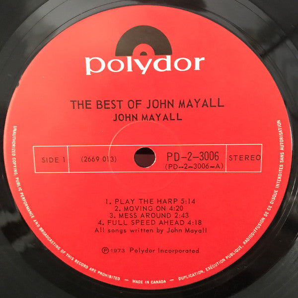 John Mayall : The Best Of John Mayall (2xLP, Comp, Gat)