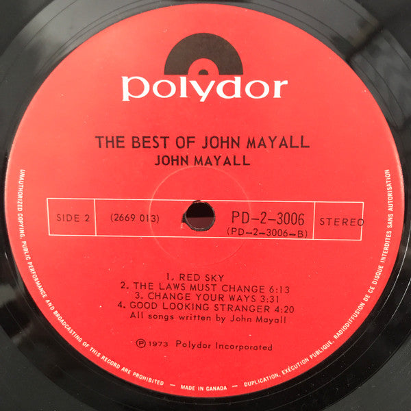 John Mayall : The Best Of John Mayall (2xLP, Comp, Gat)