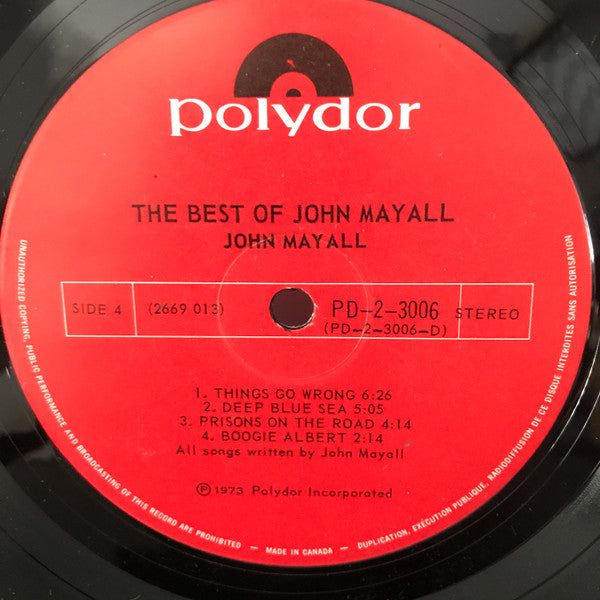 John Mayall : The Best Of John Mayall (2xLP, Comp, Gat)