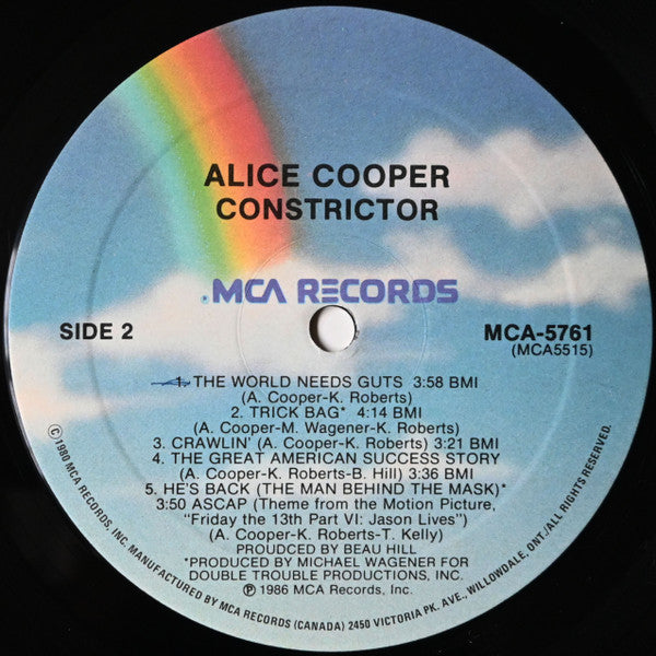 Alice Cooper (2) : Constrictor (LP, Album)