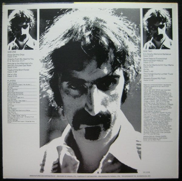 The Mothers Of Invention* : Weasels Ripped My Flesh (LP, Album, RE, RP)