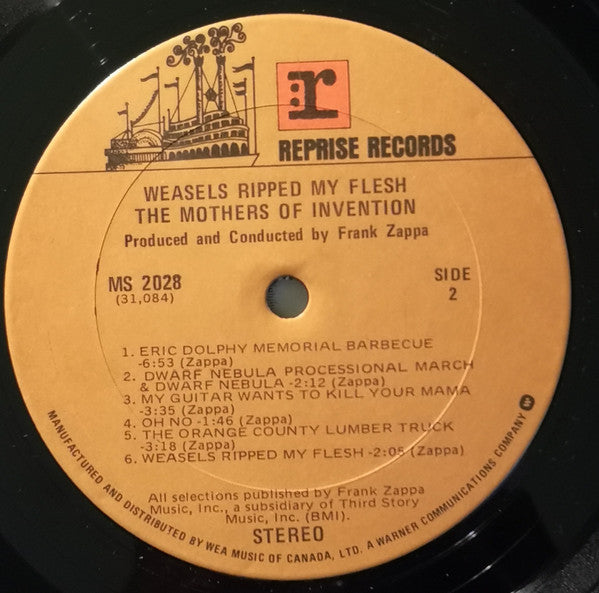 The Mothers Of Invention* : Weasels Ripped My Flesh (LP, Album, RE, RP)