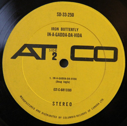 Iron Butterfly : In-A-Gadda-Da-Vida (LP, Album)