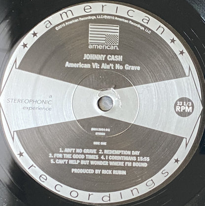 Johnny Cash : American VI: Ain't No Grave (LP, Album, RE, 180)
