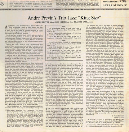 André Previn's Trio Jazz* : King Size! (LP, Album, Bla)