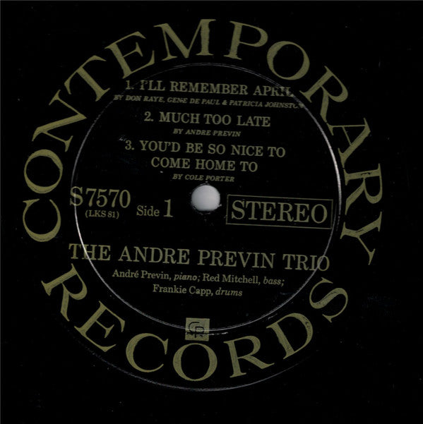 André Previn's Trio Jazz* : King Size! (LP, Album, Bla)
