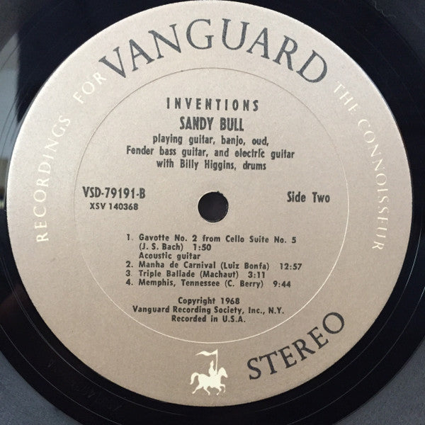 Sandy Bull : Inventions (LP, Album, RE)