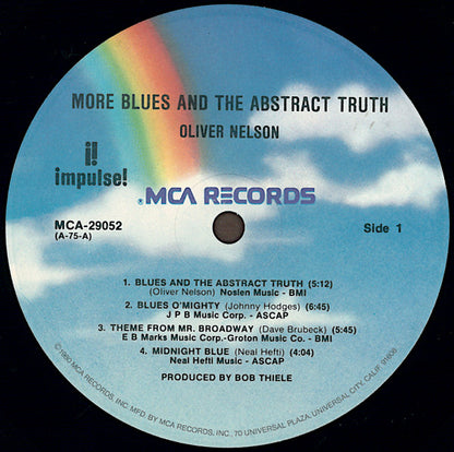 Oliver Nelson : More Blues And The Abstract Truth (LP, Album, RE)