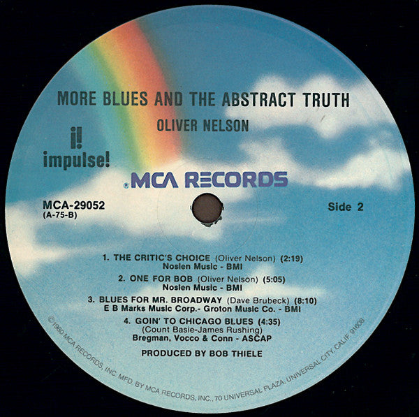 Oliver Nelson : More Blues And The Abstract Truth (LP, Album, RE)