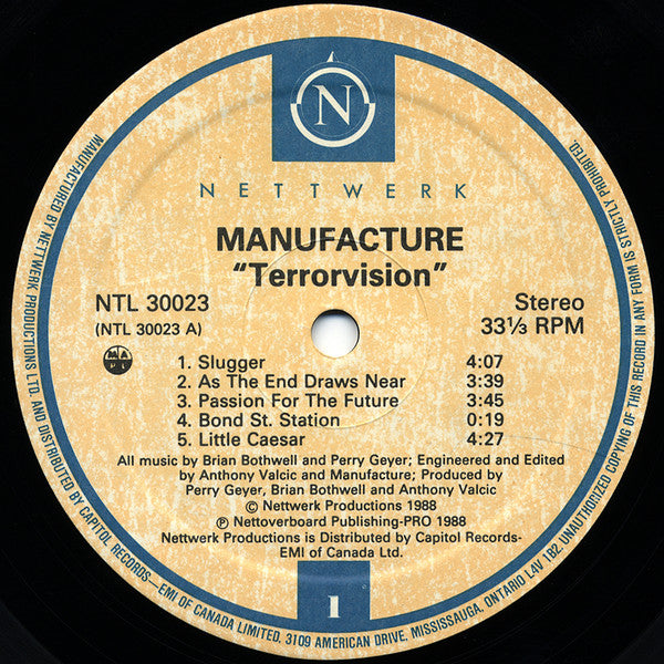 Manufacture : Terrorvision (LP, Album)