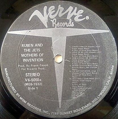 The Mothers Of Invention* : Cruising With Ruben & The Jets (LP, Album, RE, MGM)