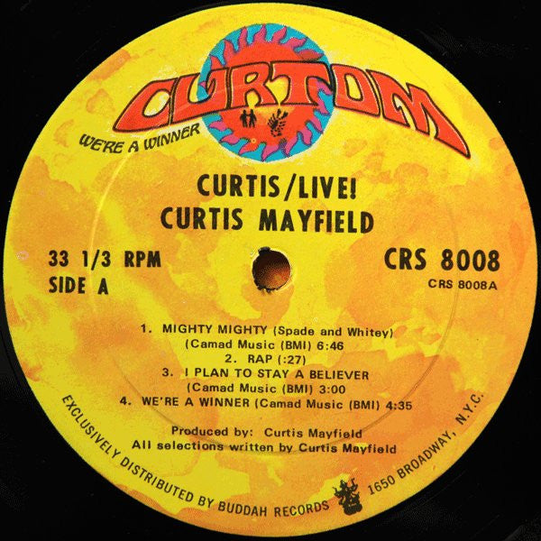 Curtis Mayfield : Curtis / Live! (2xLP, Album, Ame)