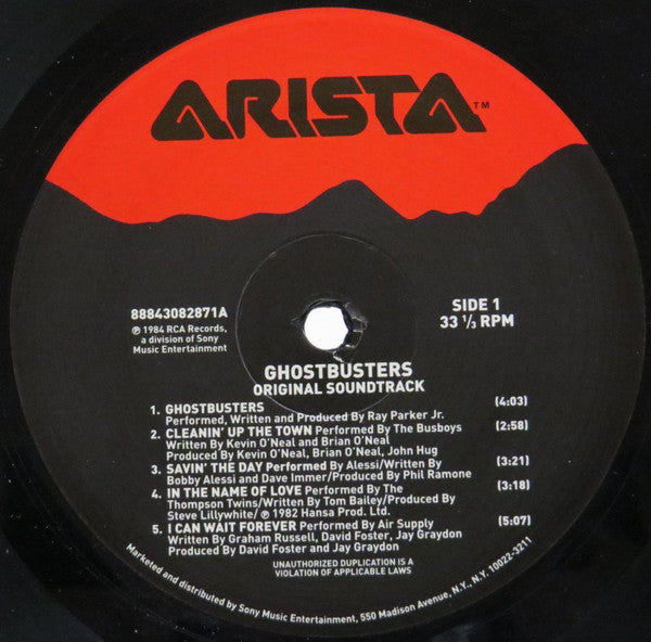 Various : Ghostbusters (Original Soundtrack Album) (LP, Album, RE)