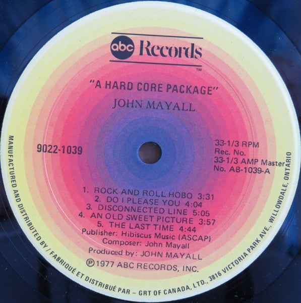 John Mayall : A Hard Core Package (LP, Album)