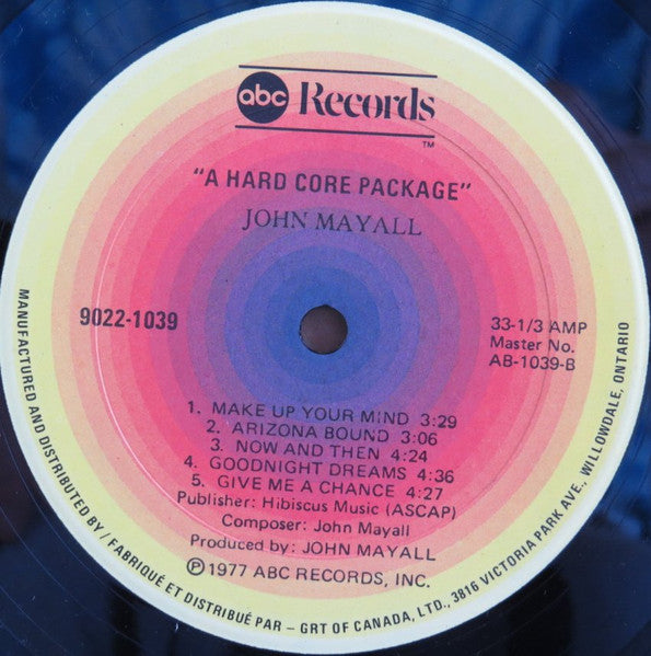 John Mayall : A Hard Core Package (LP, Album)
