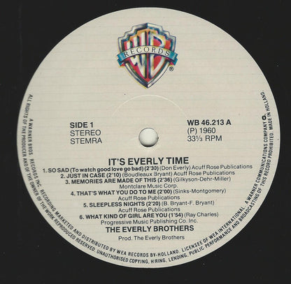 Everly Brothers : It's Everly Time! (LP, Album, RE)