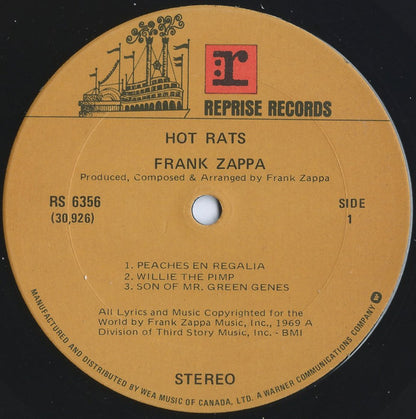 Frank Zappa : Hot Rats (LP, Album, RE)