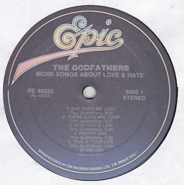 The Godfathers : More Songs About Love & Hate (LP, Album)
