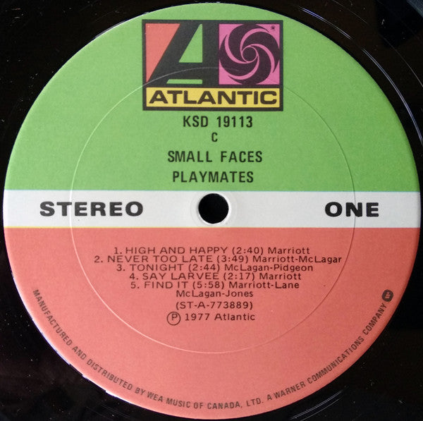 Small Faces : Playmates (LP, Album)