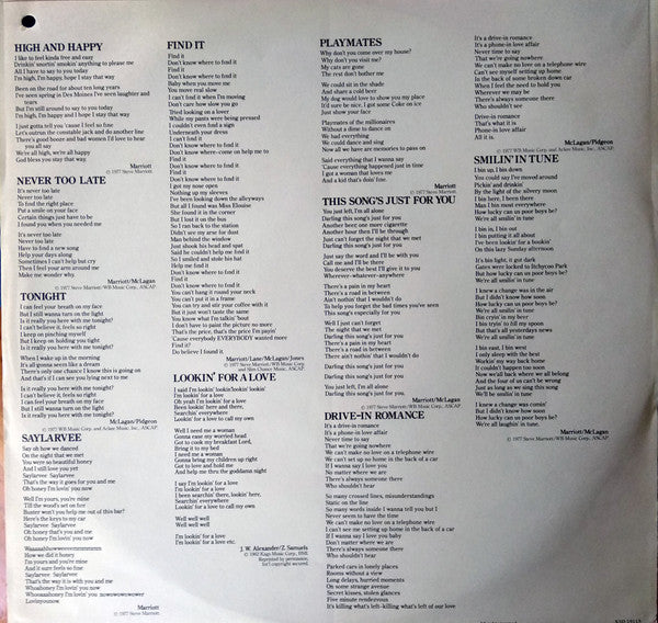 Small Faces : Playmates (LP, Album)