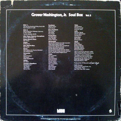 Grover Washington, Jr. : Soul Box Vol.2 (LP, Album, Mon)