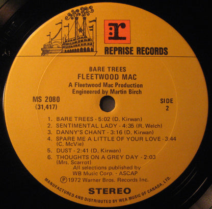Fleetwood Mac : Bare Trees (LP, Album, RE)