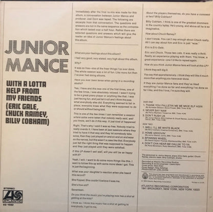 Junior Mance : With A Lotta Help From My Friends (LP, Album, PR)