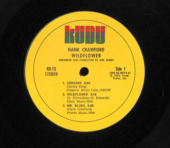 Hank Crawford : Wildflower (LP, Album, Ter)