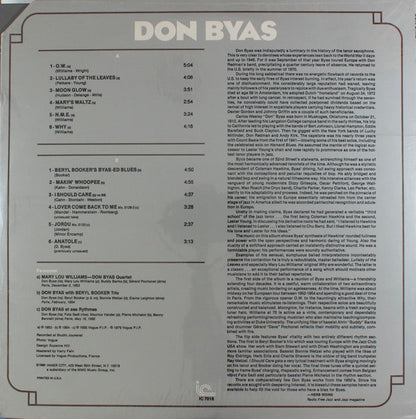 Don Byas : Don Byas (LP, Album, Comp)