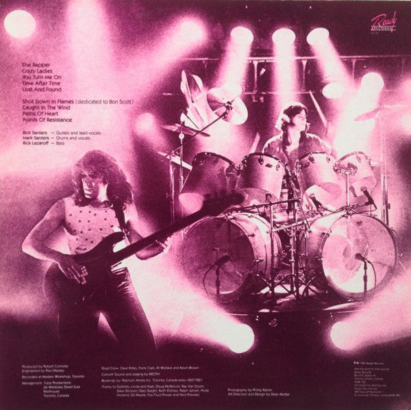 Santers : Shot Down In Flames (LP, Album)