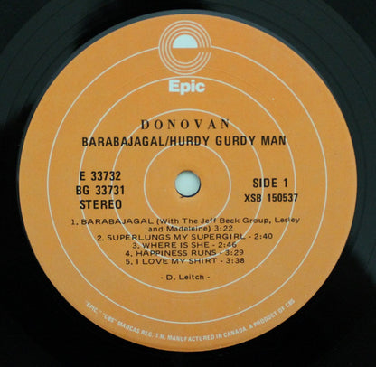 Donovan : Barabajagal / Hurdy Gurdy Man (2xLP, Comp)