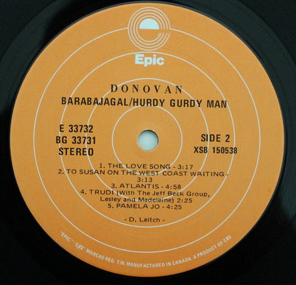 Donovan : Barabajagal / Hurdy Gurdy Man (2xLP, Comp)
