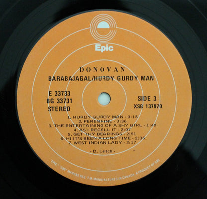 Donovan : Barabajagal / Hurdy Gurdy Man (2xLP, Comp)