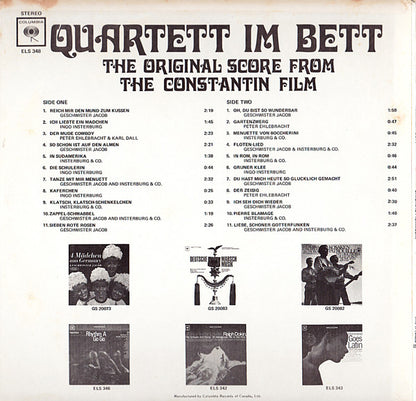 Geschwister Jacob & Insterburg & Co : Quartett Im Bett - Original Filmmusik (LP)