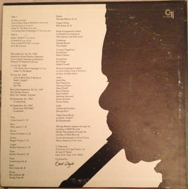 Hubert Laws : Crying Song (LP, Album)