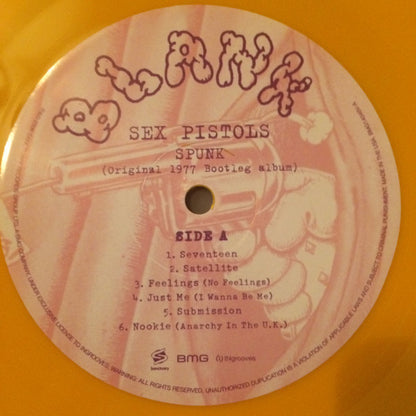 Sex Pistols : Spunk (LP, Album, RE, RM, Yel)