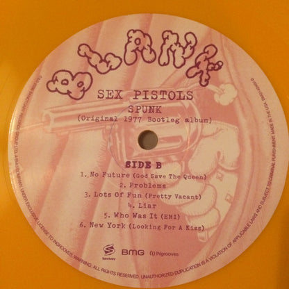 Sex Pistols : Spunk (LP, Album, RE, RM, Yel)