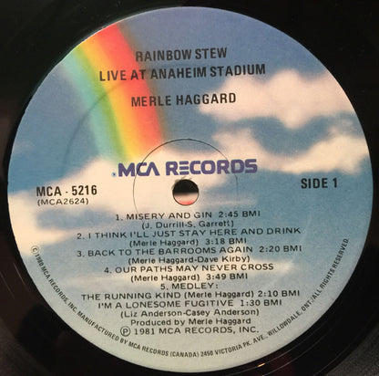Merle Haggard : Rainbow Stew - Live At Anaheim Stadium (LP, Album)