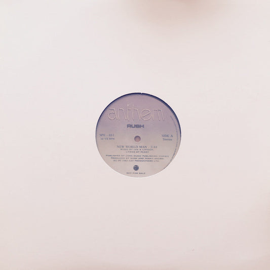 Rush : New World Man (12", Promo)