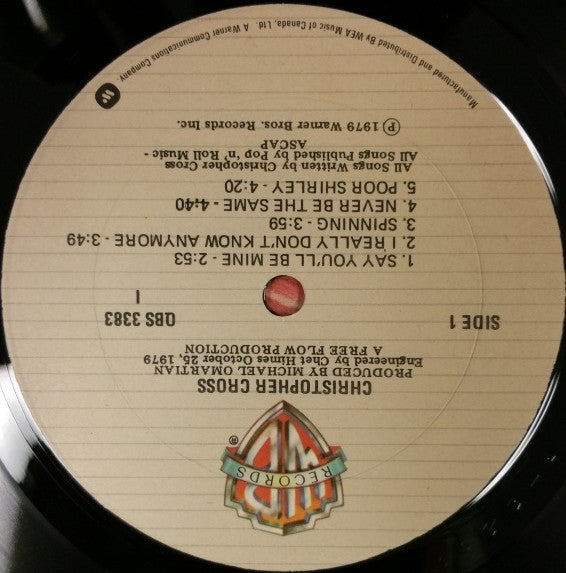 Christopher Cross : Christopher Cross (LP, Album)