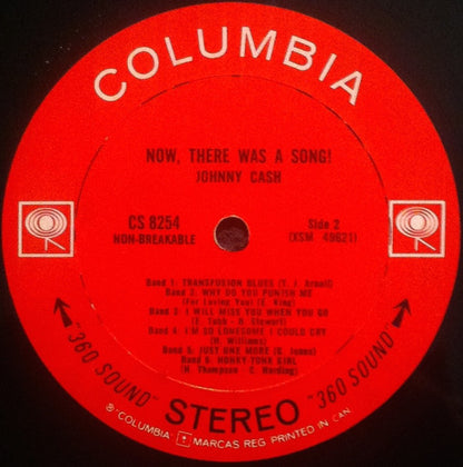 Johnny Cash : Now, There Was A Song! (LP, Album, RE)