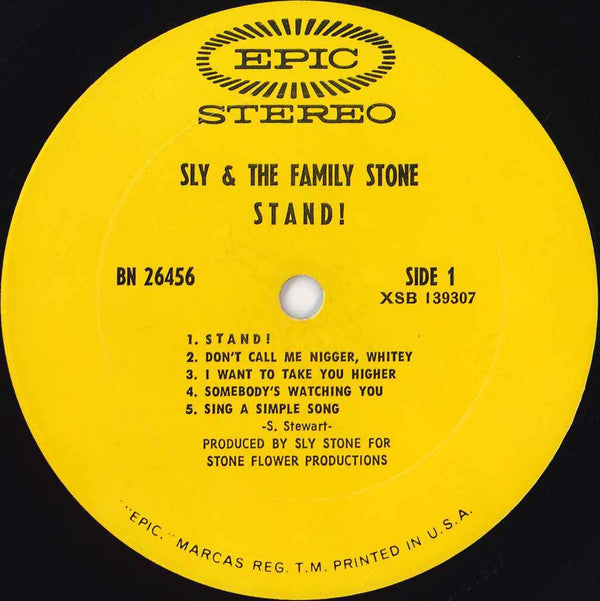 Sly & The Family Stone : Stand! (LP, Album, Pit)