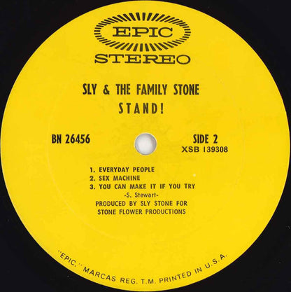 Sly & The Family Stone : Stand! (LP, Album, Pit)